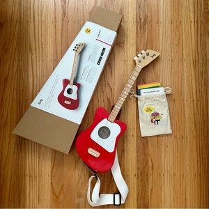 Loog Mini Acoustic Guitar in Red